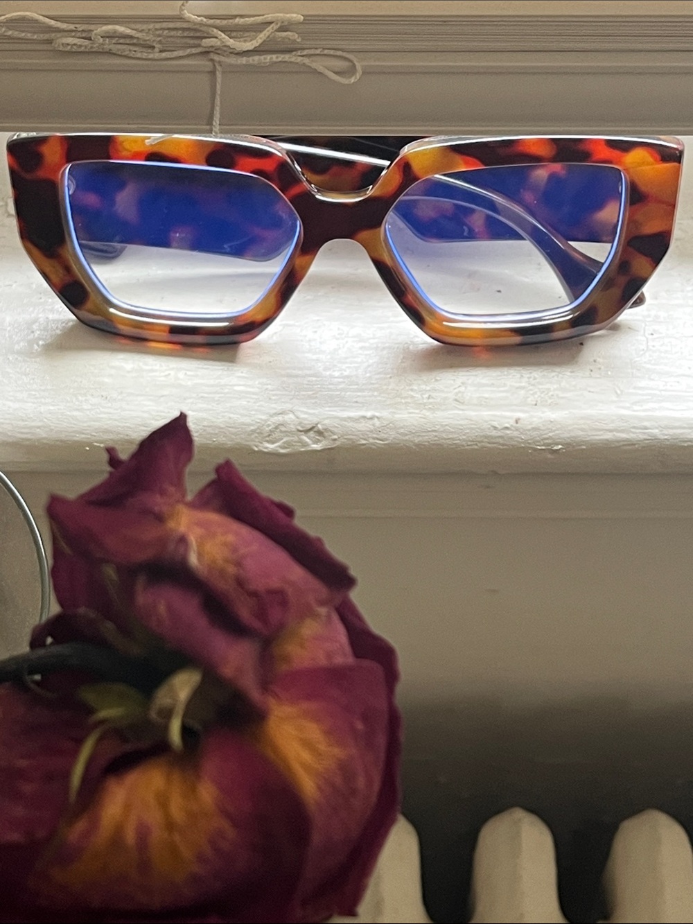Tortoiseshell Cat-Eye Blue-Light Blocking Glasses